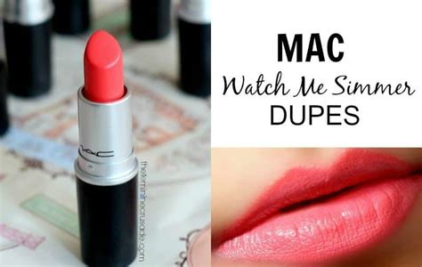 mac watch me simmer dupe|best mac lipstick dupe.